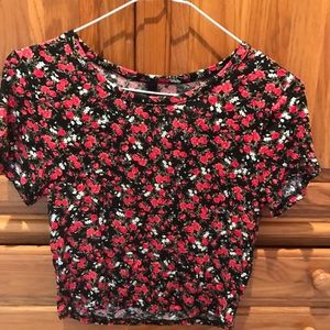 Tilly's floral crop top