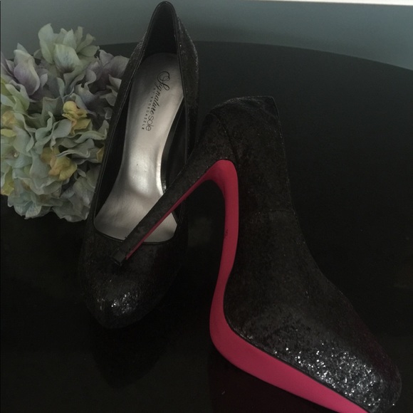 ShoeDazzle NEW pink bottom glitzy heels size 9.5 - Picture 3 of 8