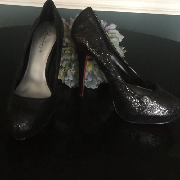 ShoeDazzle NEW pink bottom glitzy heels size 9.5 - Picture 5 of 8