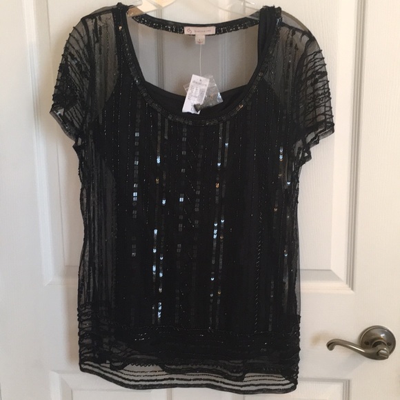 DRESS BARN Sequin top - Picture 3 of 6