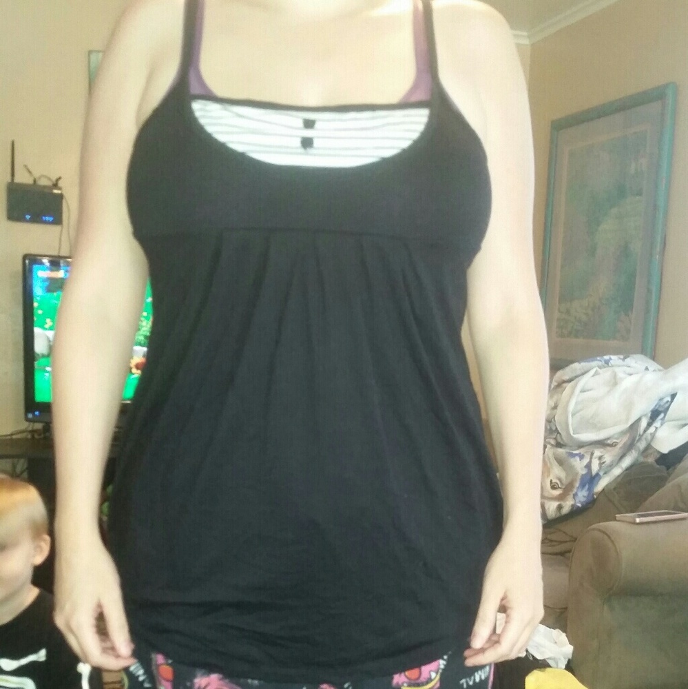 Black tank blouse