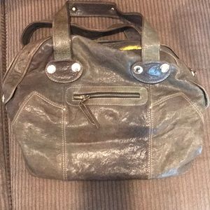 Gustto Olive green soft satchel