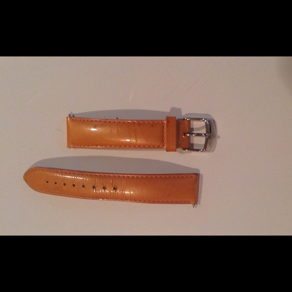 Michele 18mm leather strap