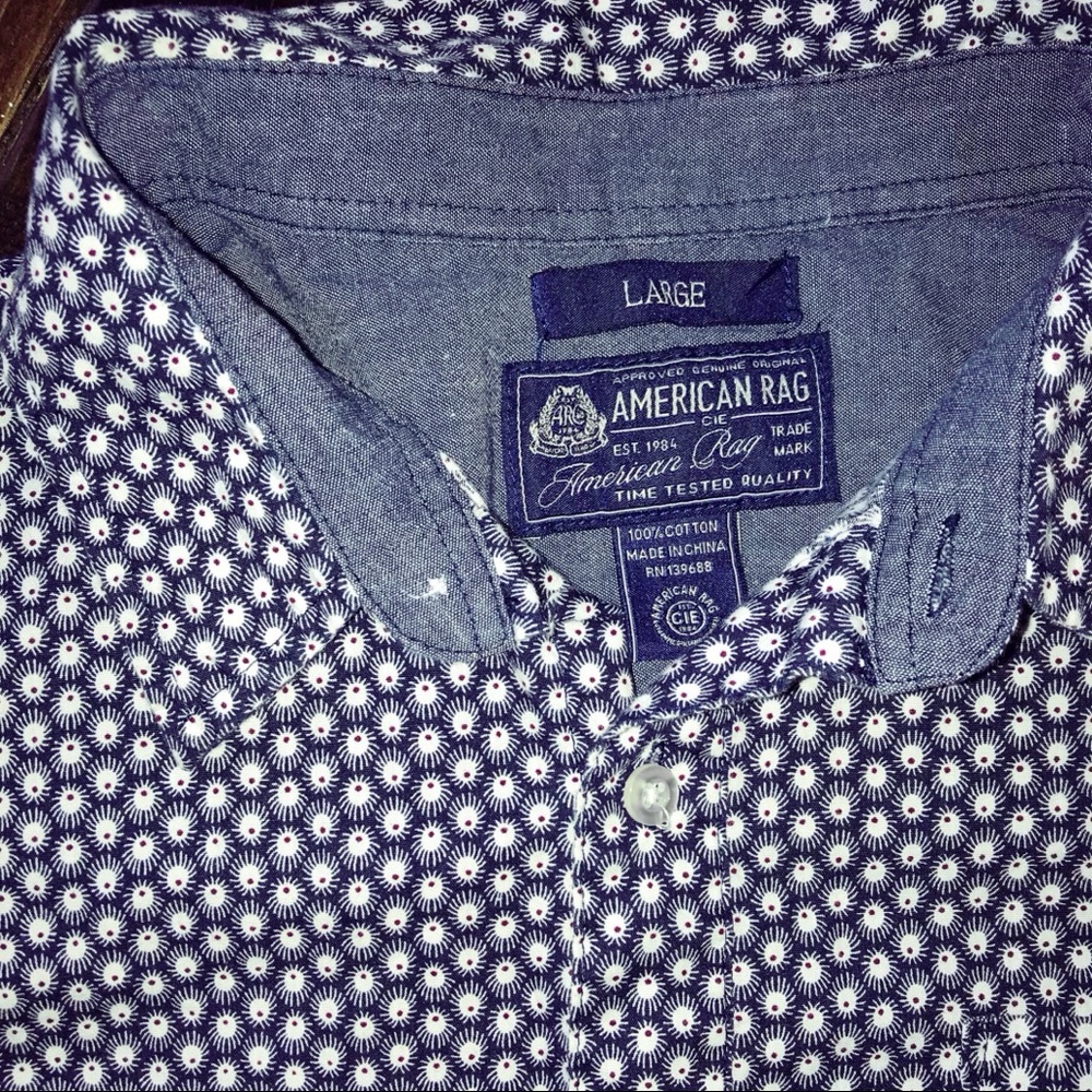 American Rag Short Sleeve Button Down - Picture 5 of 6