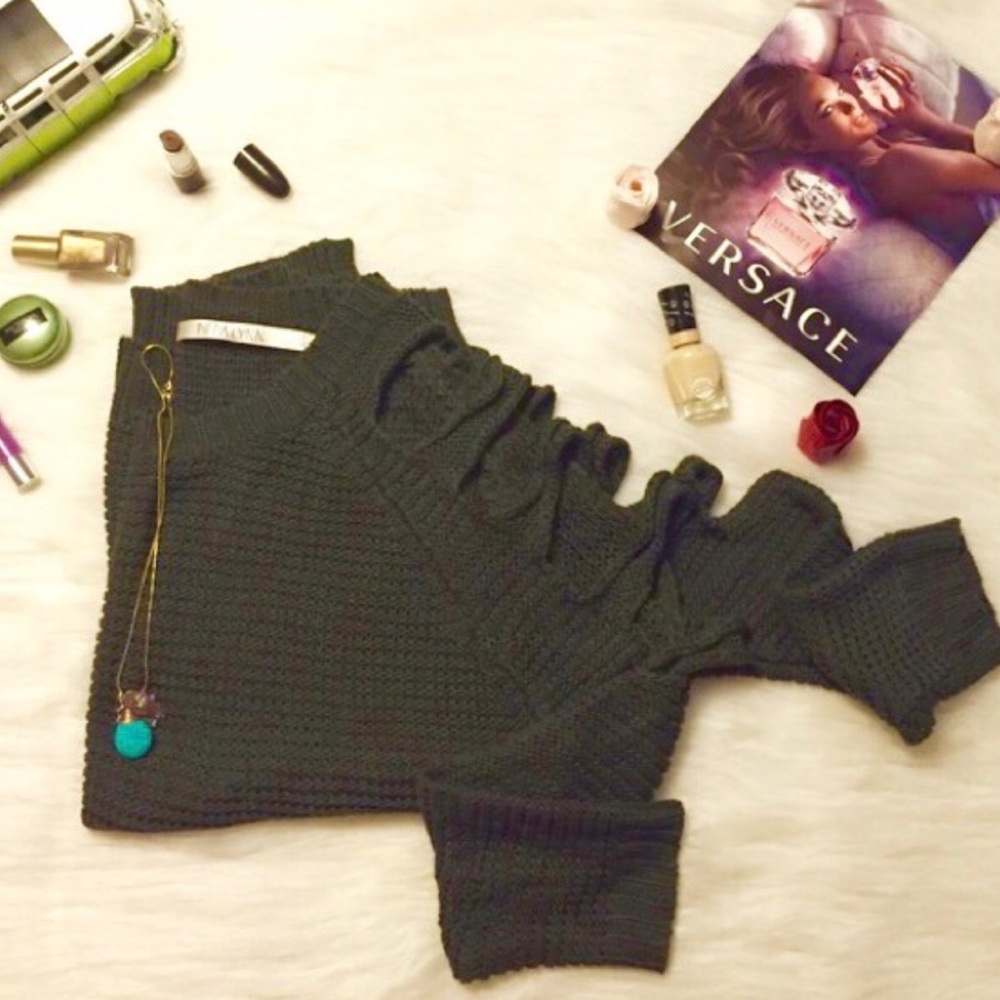 LF Ladder Sleeve Sweater