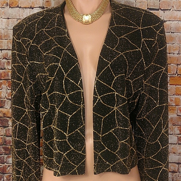 Jackets & Blazers - NWT Metallic Crop Jacket X L