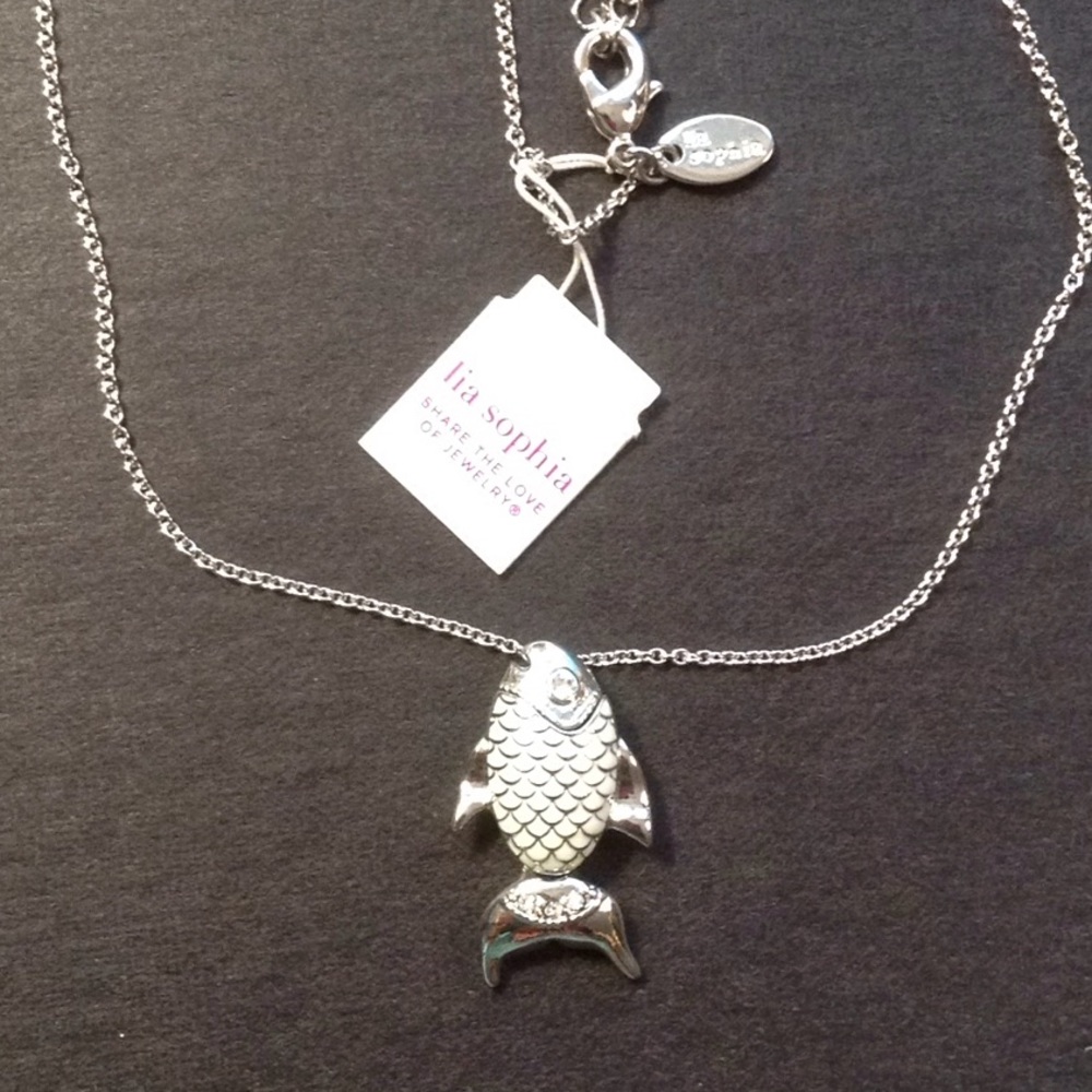 Lia Sophia Fish Necklace - Picture 5 of 5