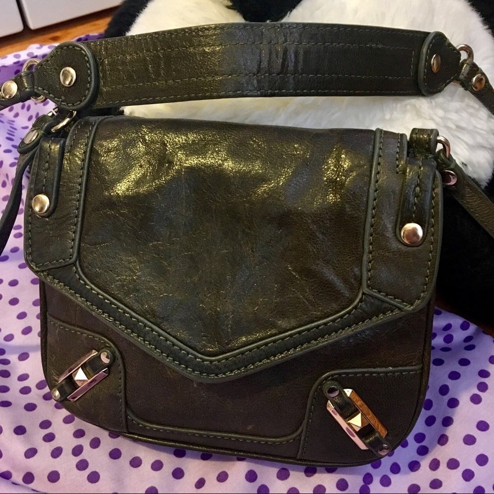 Rebecca Minkoff olive green crossbody handbag