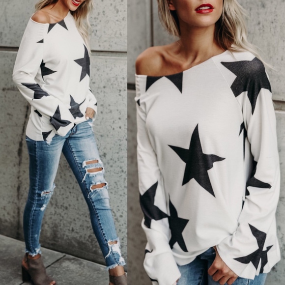 oversized off the shoulder top