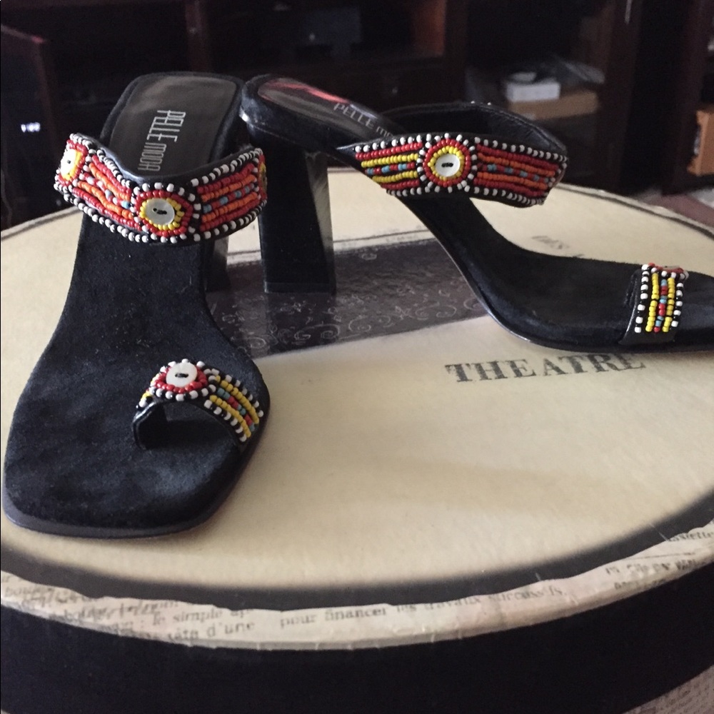 Ladies Shoes Pelli Moda Size 5 Slip on sandals .