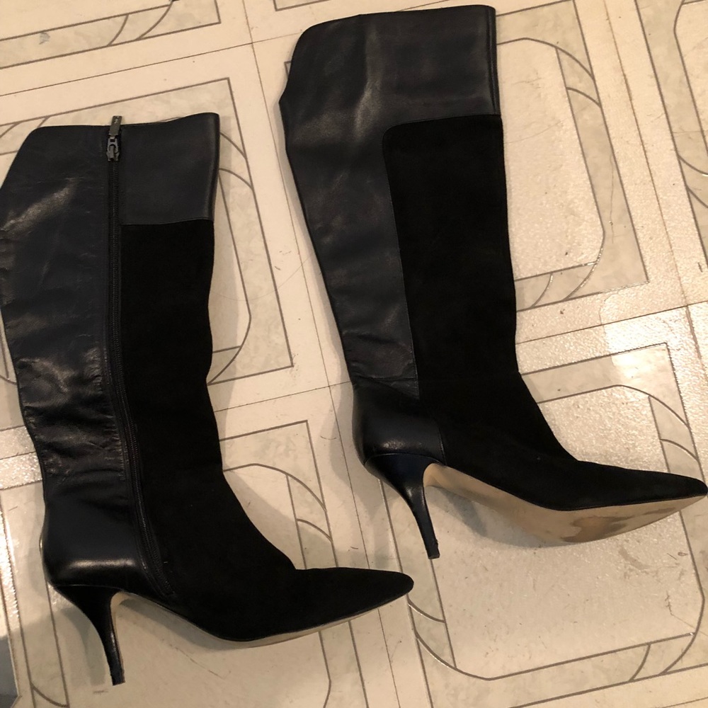 Ivanka Trump Classic Suede/Leather knee high boots