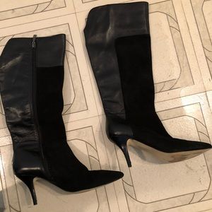 Ivanka Trump Classic Suede/Leather knee high boots