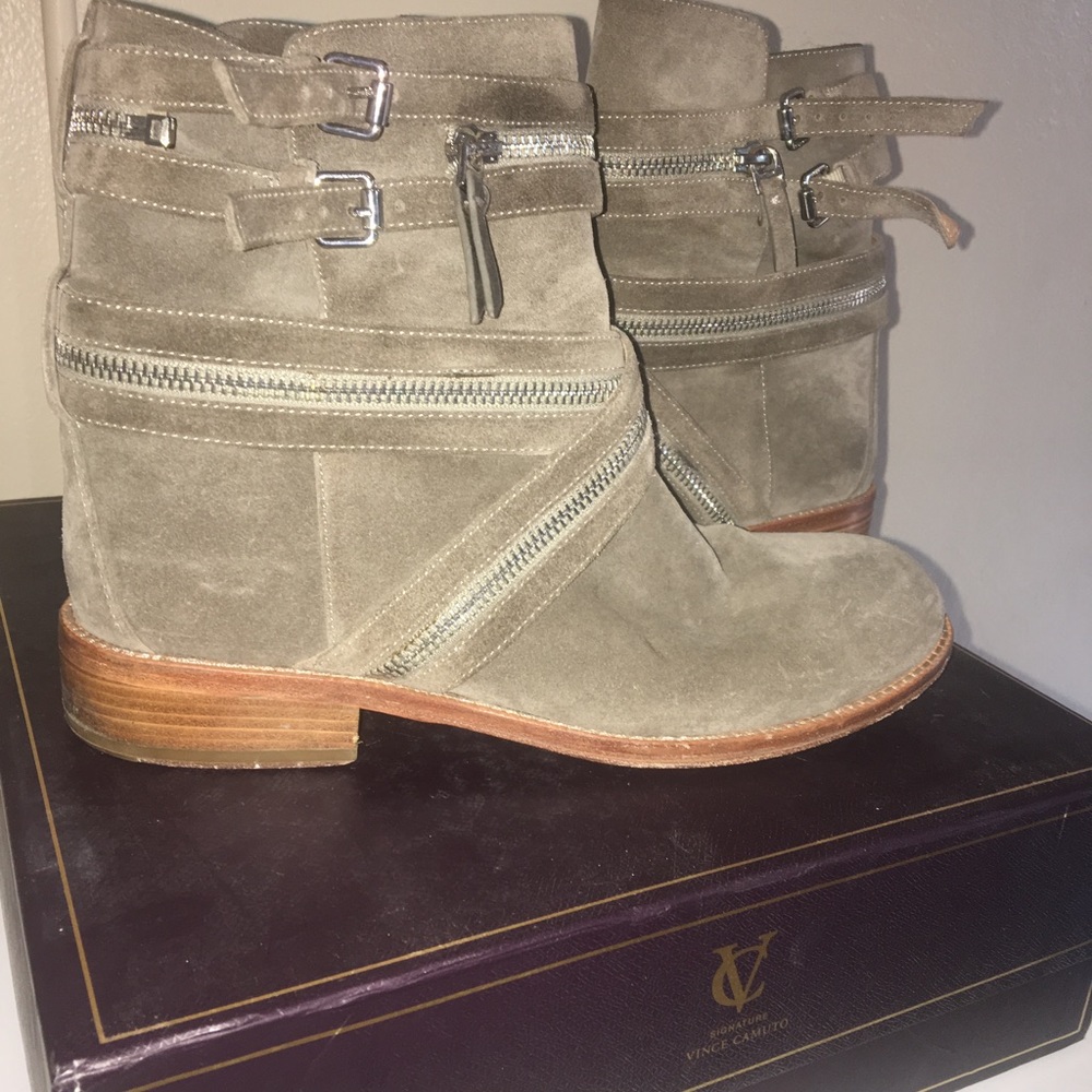 Taupe booties