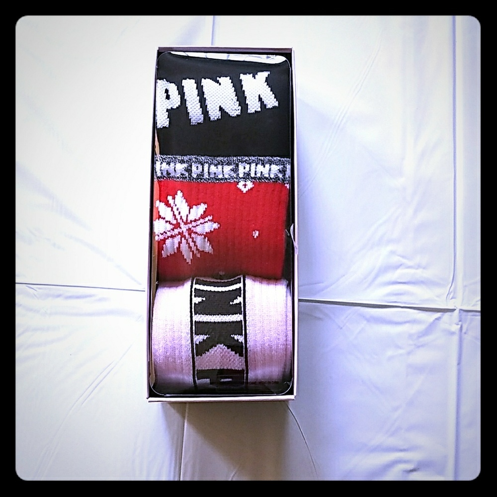 NWT Victoria Secret PINK Knee High Sock