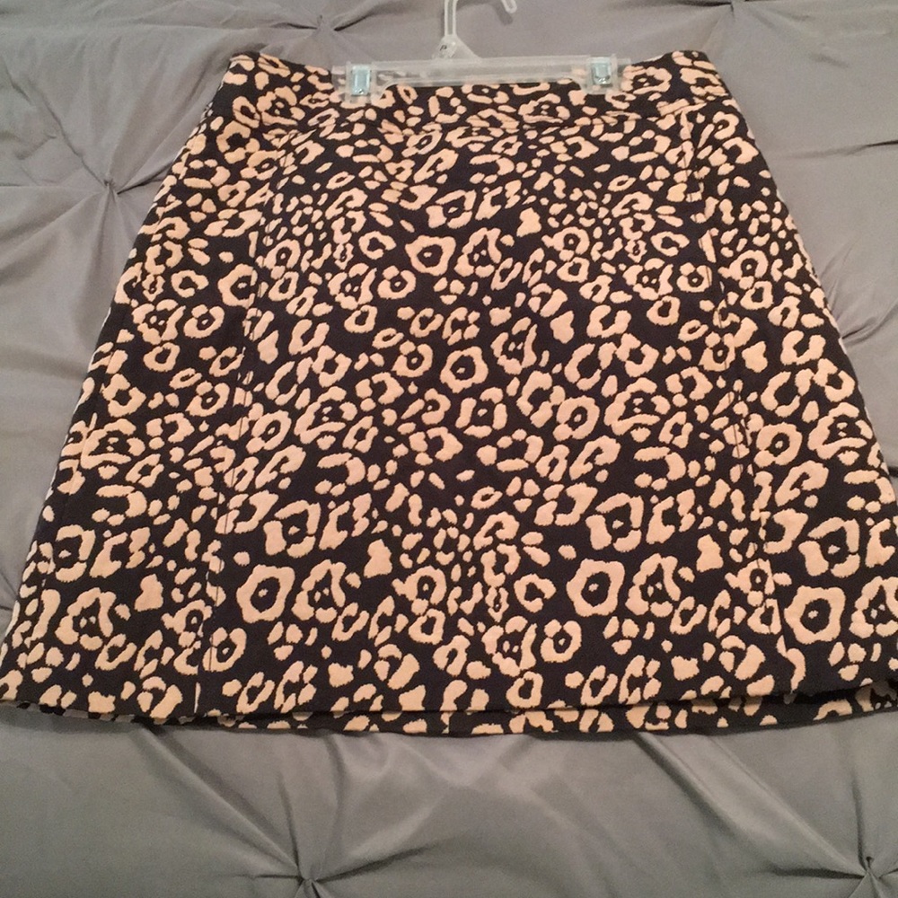 Leopard print skirt