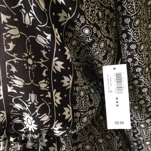 M Boho Gypsy Sheer Dress Cover Up Print Spring - Picture 2 of 5