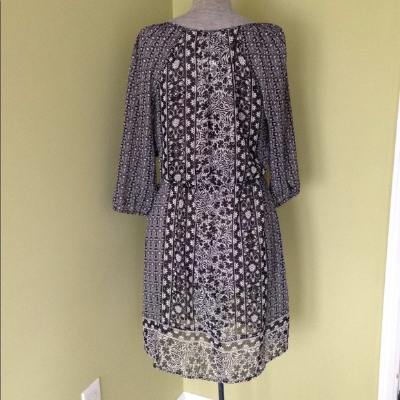 M Boho Gypsy Sheer Dress Cover Up Print Spring - Picture 4 of 5