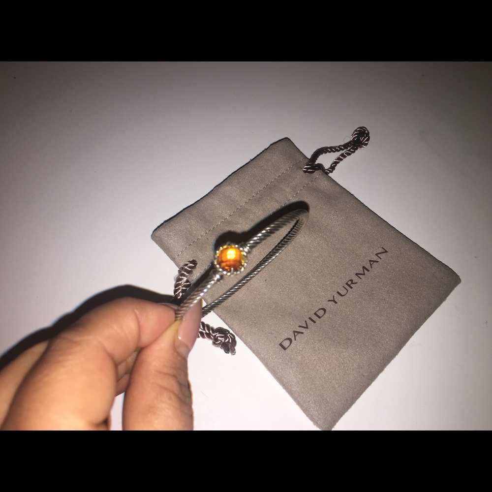 David Yurman Citrine Yellow Bracelet Size M