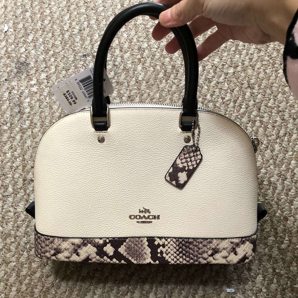 Coach Sierra dome satchel mini snake print