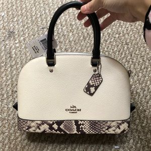 Coach Sierra dome satchel mini snake print