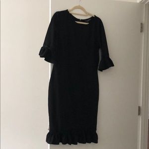 Plus size flounce sheath dress brand Symphony