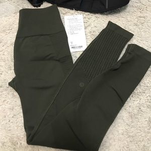 Lululemon Flow & Go Tight Dark Olive Green 4