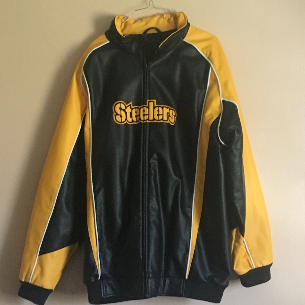 Pittsburgh Steelers leather jacket!!