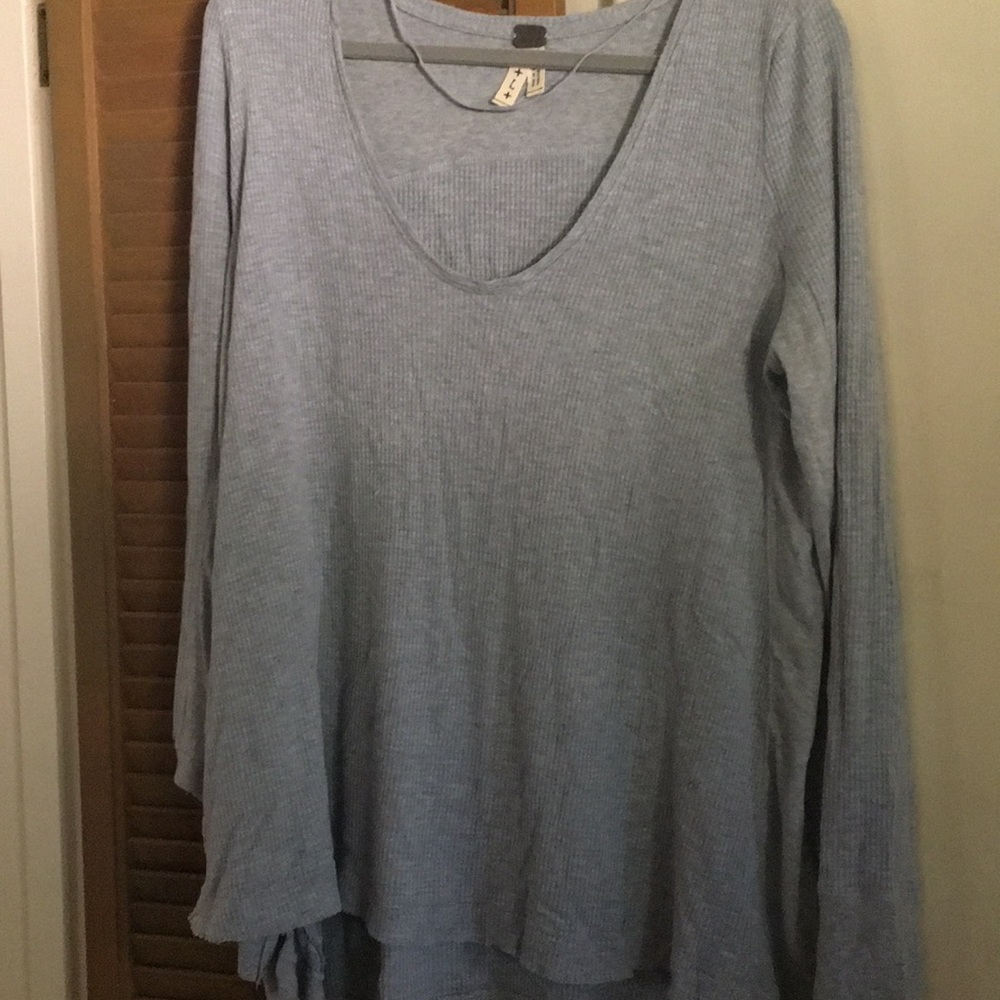 Free people ribbed Tunic