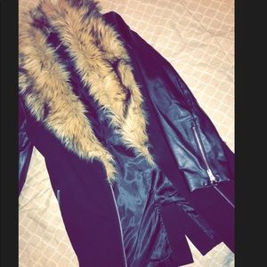 Missed Guided Jacket With Fur Trim