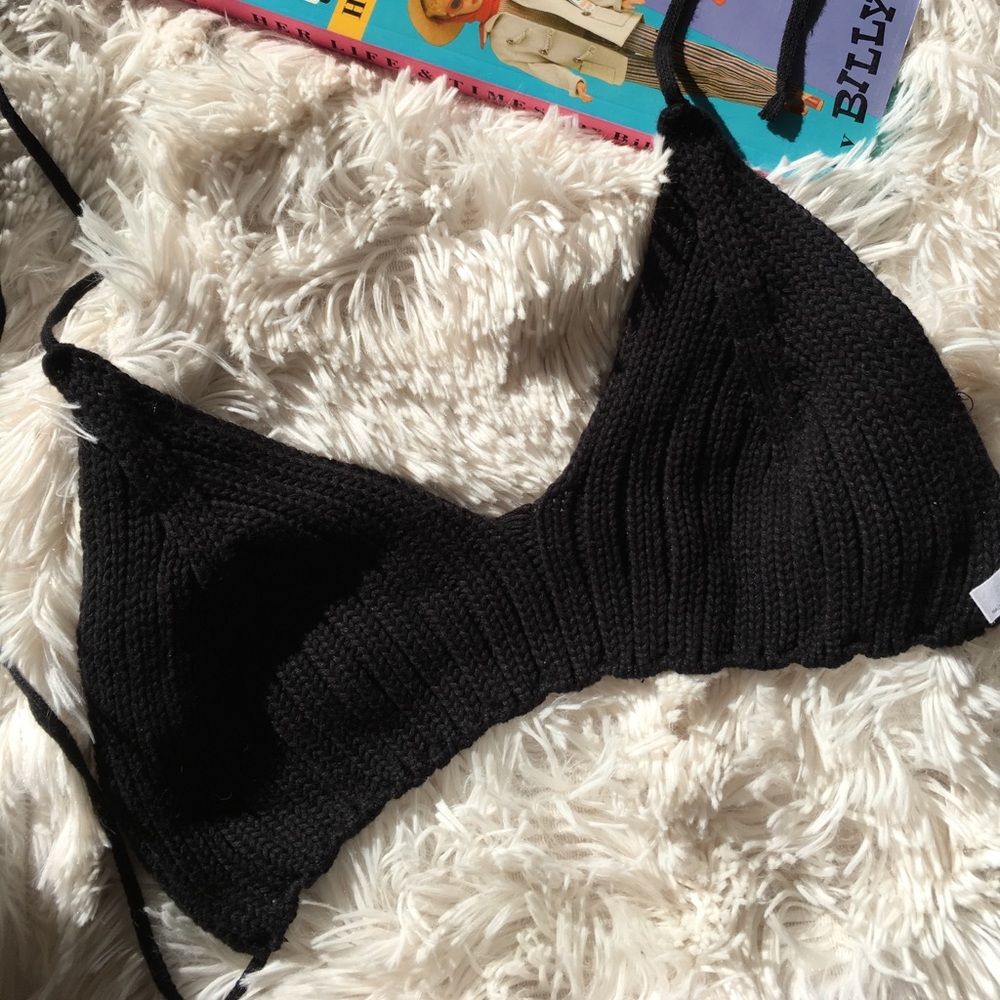 Sale✨ Black Knitted Bra TieTop CCO