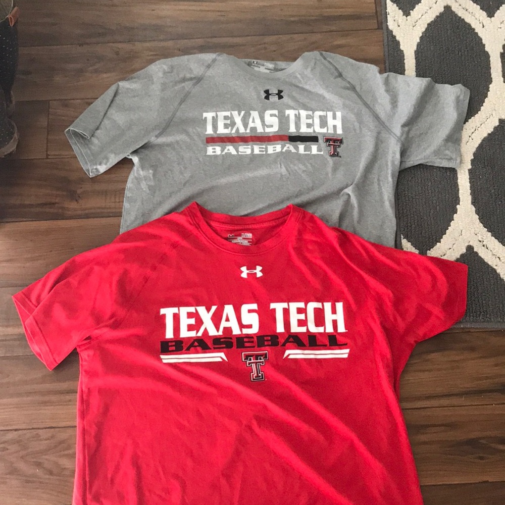 2 XL Texas tech baseball shirts