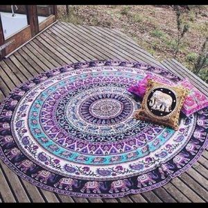 Mandala tapestry yoga