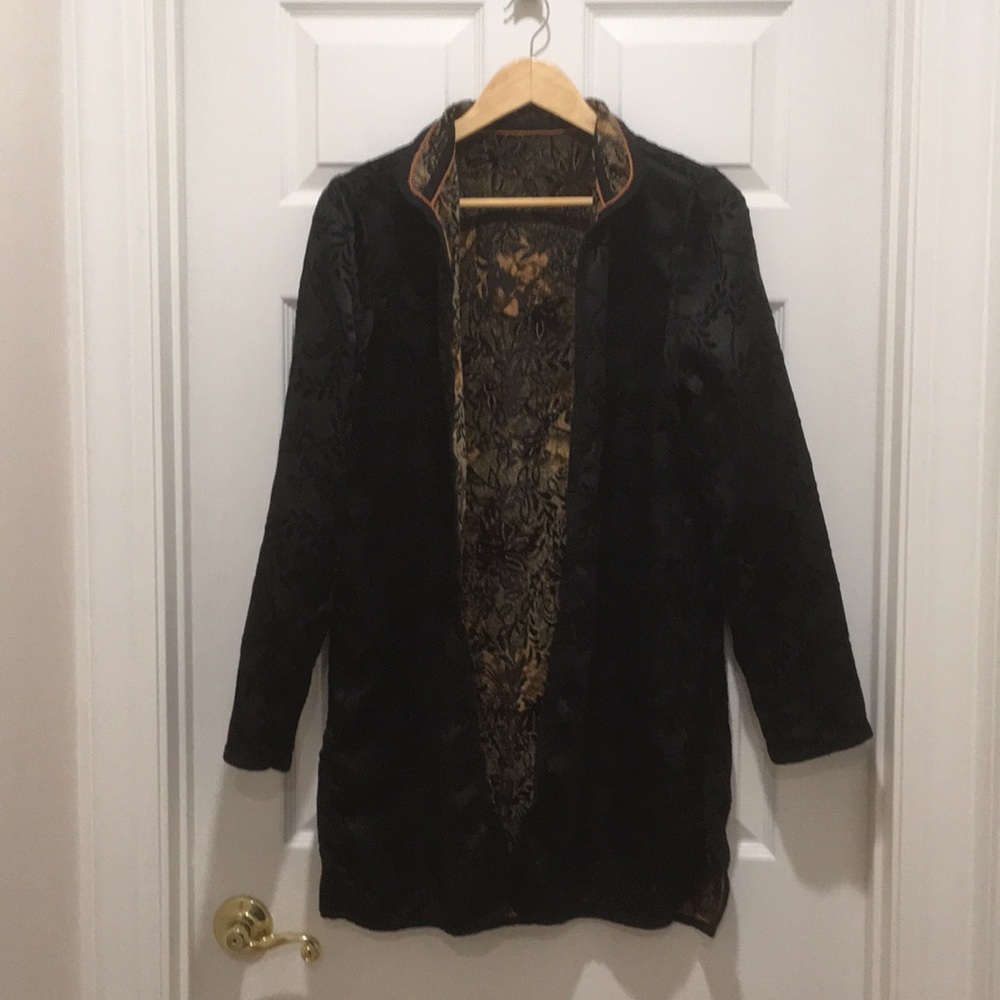 💥Stunning REVERSABLE tunic length jacket! - Picture 3 of 4