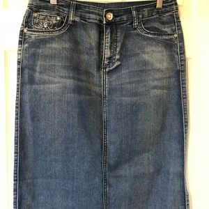 Christopher & Banks Denim Skirt - Size 6P
