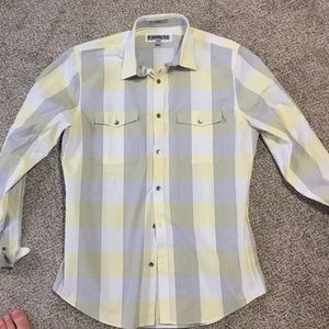 Express fitted dress shirt new without tags