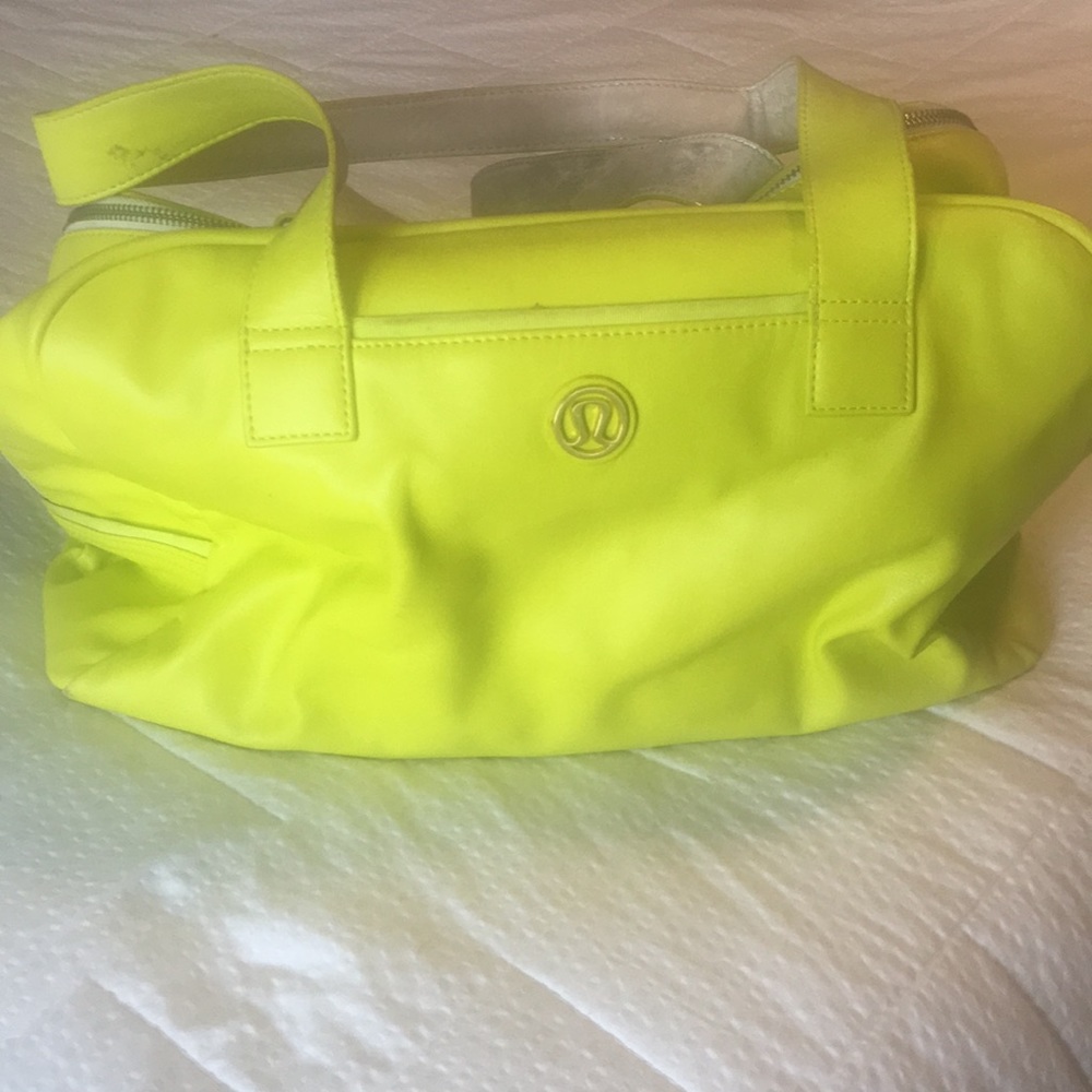 Lululemon large double zip workout bag.