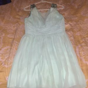 Pretty, light mint blue-green chiffon dress 💎