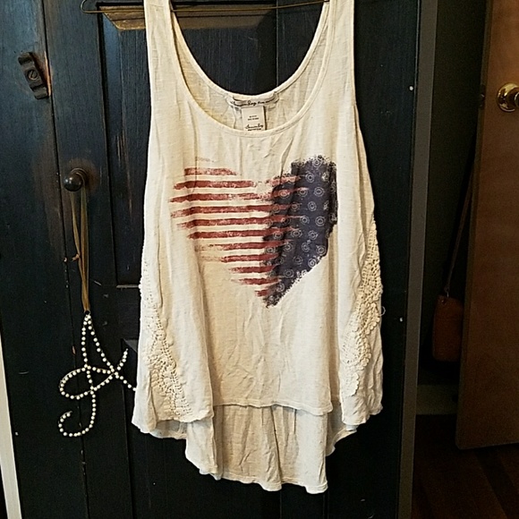 Rustic American Flag Tank Top Rustic American Flag Tank Top