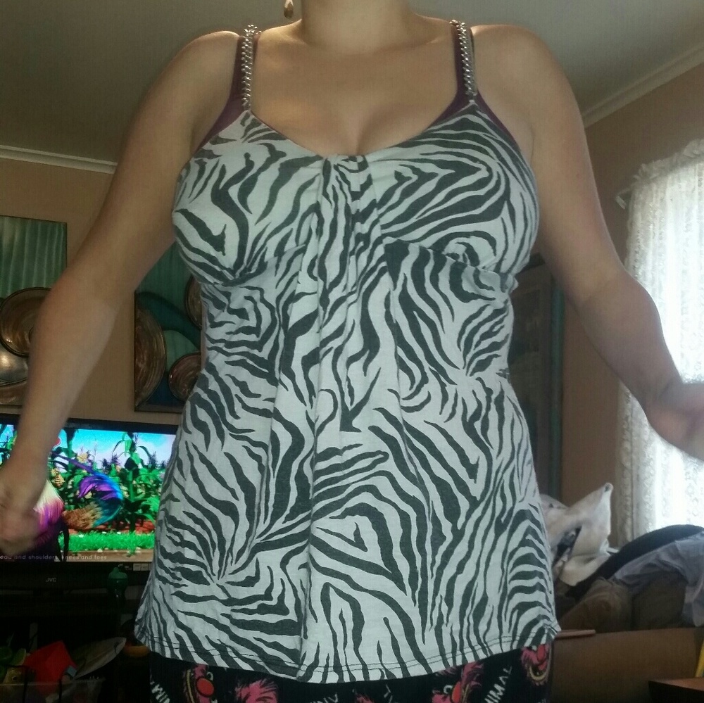 Tank top, zebra