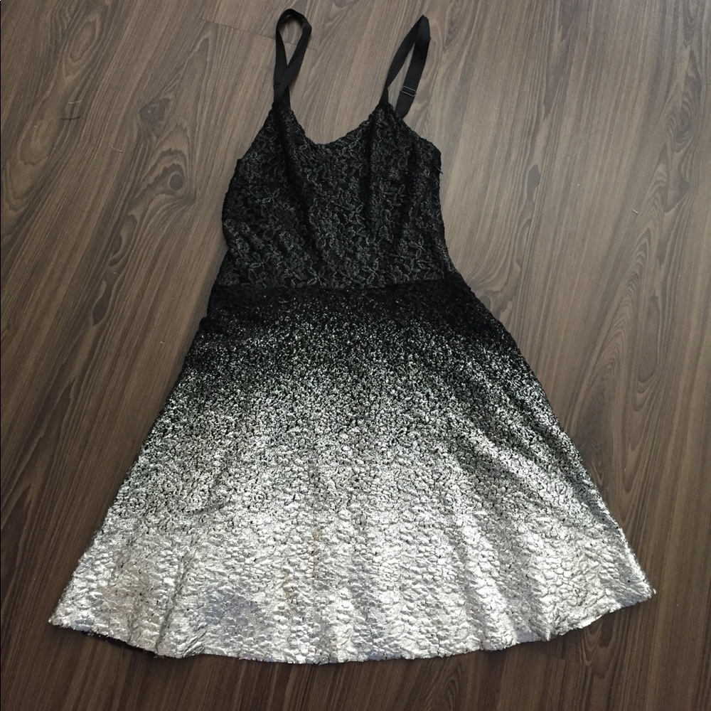 Free people holiday dress with silver detail