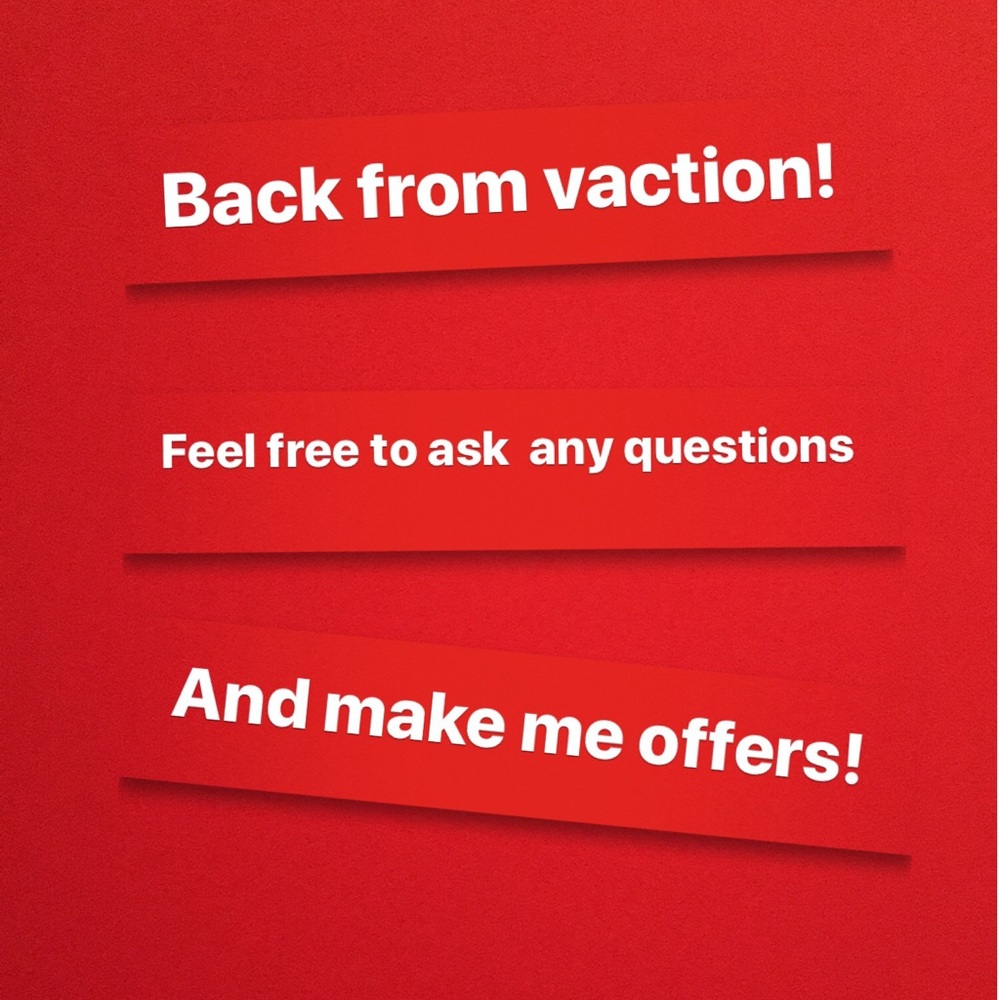 Back from vacation!