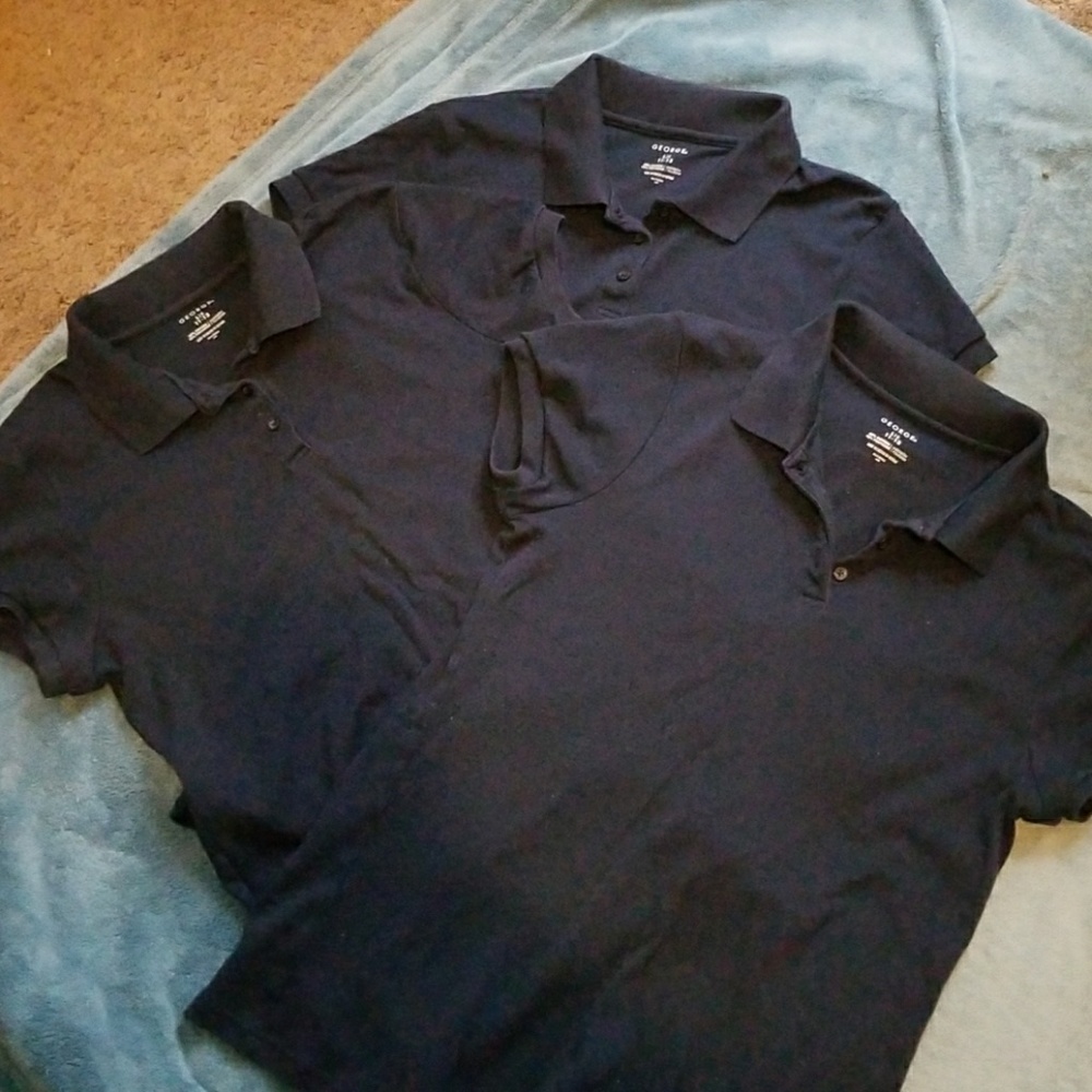 Bundle of school uniform shirts