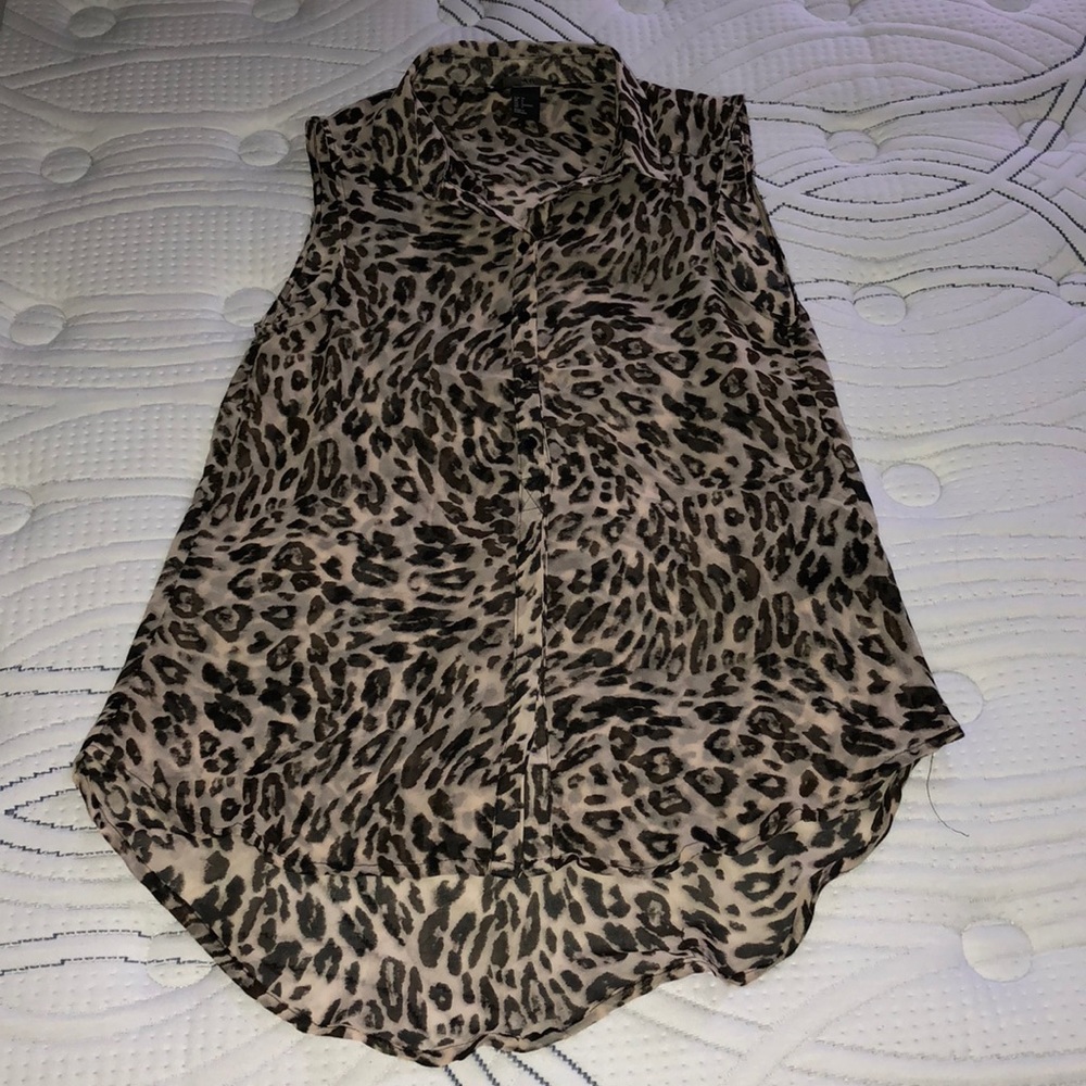 Cheetah Print Blouse