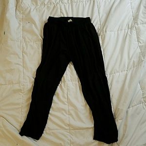Black linen pants
