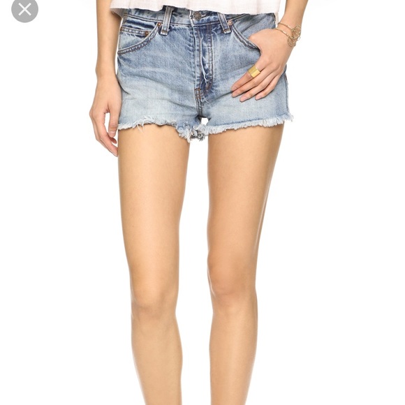 NWT Free People Rock Denim Uptown Short in Camp 25 - Picture 2 of 7