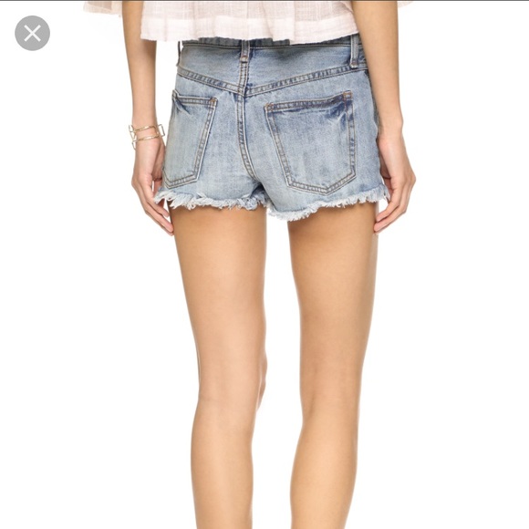 NWT Free People Rock Denim Uptown Short in Camp 25 - Picture 3 of 7