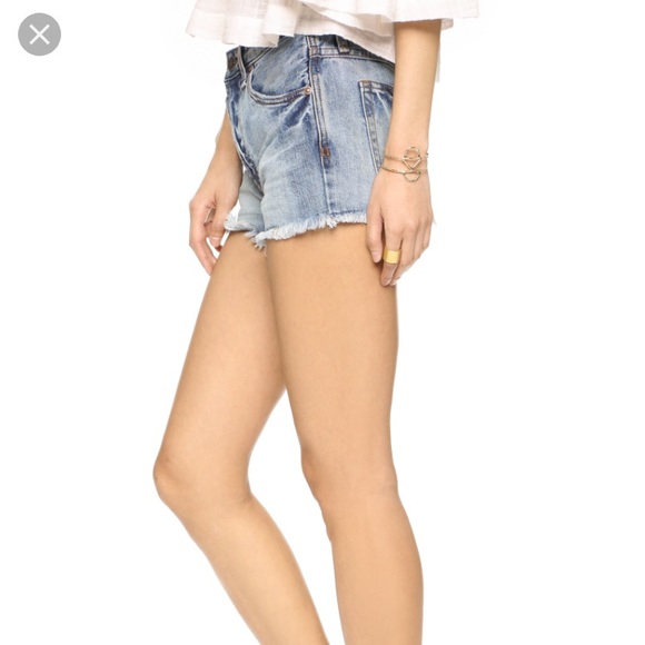 NWT Free People Rock Denim Uptown Short in Camp 25 - Picture 4 of 7