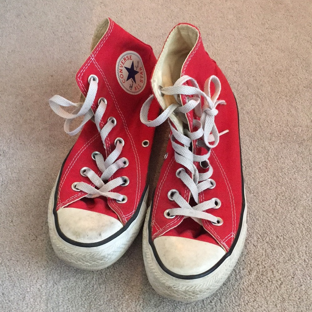 Red High-Top Converse