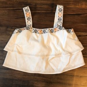 Madewell tiered crop