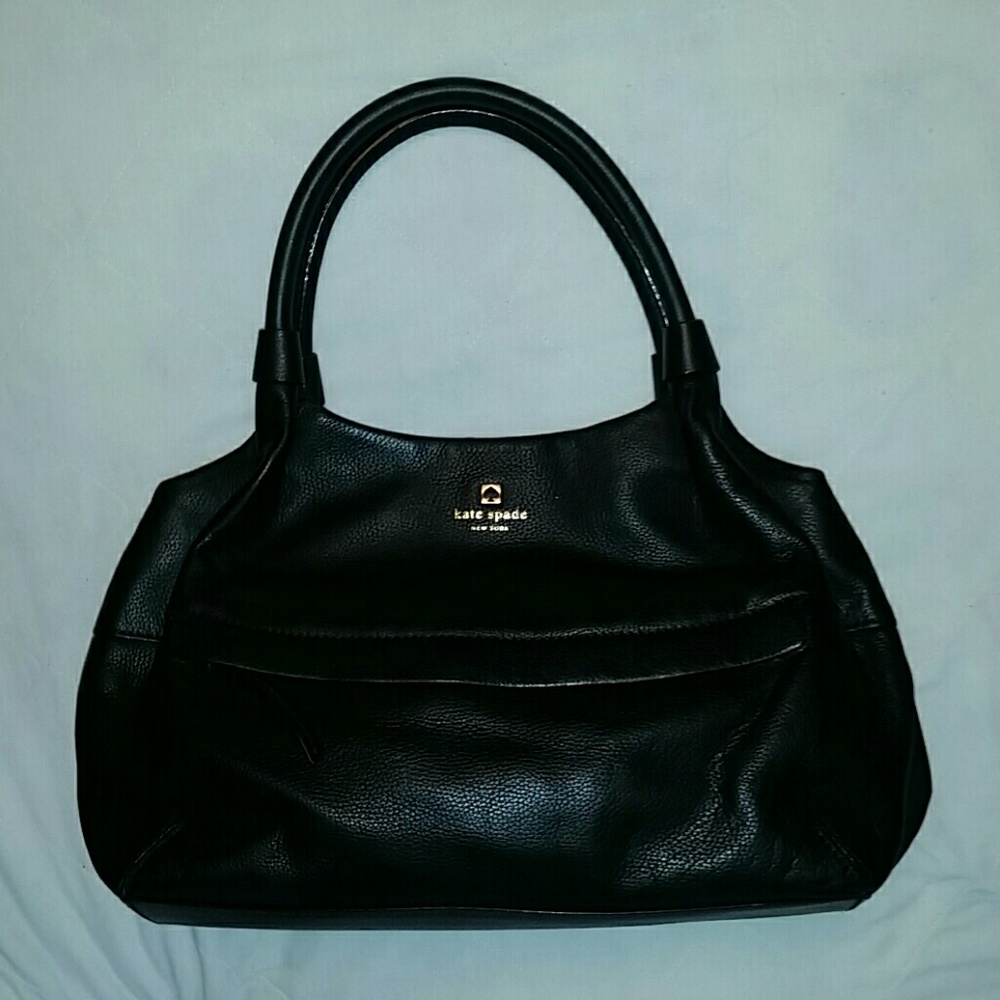 kate spade ♤ black leather handbag